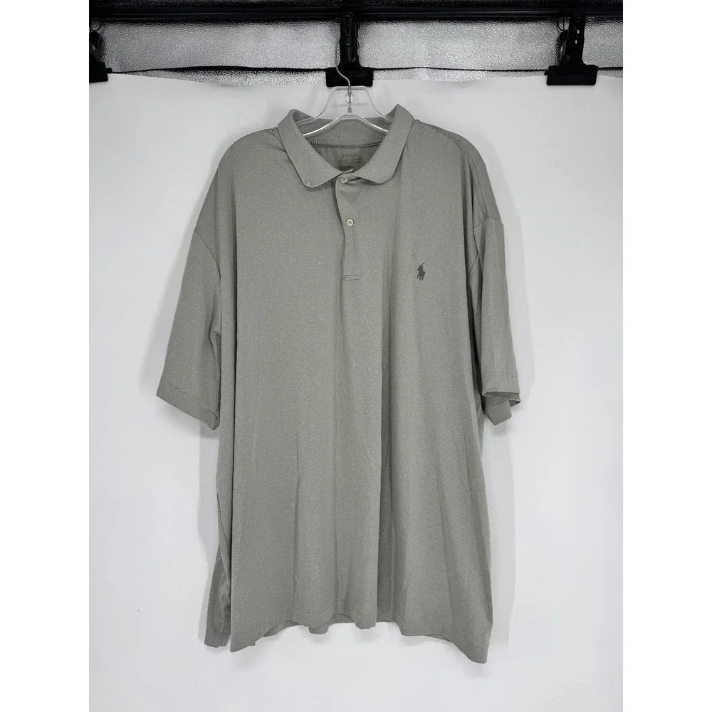 Polo Ralph Lauren Performance Polo Shirt 2XL Big 2XB Short Sleeve Golf Polyester